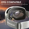 Powster Ski Goggles Snow OTG Snowboard Goggles Magnetic Interchangeable Lens