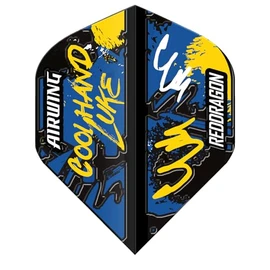 RED DRAGON Airwing Unique Moulded Luke Humphries Black Standard Dart Flights 1 Set Per Pack (3 Dart Flights in total)