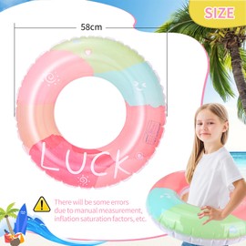 GUBOOM Children's Swimming Ring, Inflatable Swimming Pool Float, Durable Swimming Hoop, Air Mattress, Inflatable for Children 5-9 Years (E)