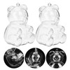 Toyvian Candy Gift Box 12pcs Clear Candy Boxes Cute Bear