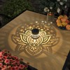 gardencave 4 Pack Solar Fence Lights Metal Solar Powered Outdoor