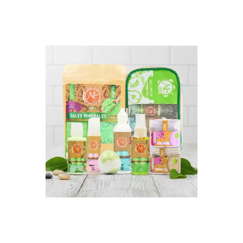 Kit Spa. Humectantes, Exfoliante, Pedicure. 9pzs. Mc Spa.
