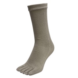 Kansai Fashion Union S-194 Five-Toe Socks, No Kakato, Gray, 5 Pairs