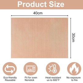 Teflon Sheets for Heat Press, 5PCS Reusable Heat Resistant Heat Transfer Paper, Permanent Baking Film for Ironing T-Shirt Printing Thermal Mat (30x40 cm)