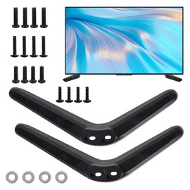 Vesaneae Universal TV Base Stand, Table Top TV Stand Legs with Screws, TV Replacement Legs, Easy to Install Compatible with Most Smart TV