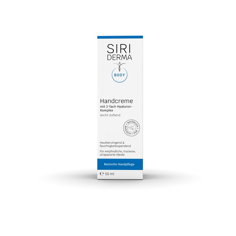 SIRIDERMA Alkaline Hand Cream | Lightly Scented | 50 ml