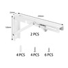 2 Pieces Heavy Duty Metal Folding Shelf Brackets – Triangular