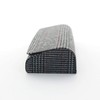 Megan 2947-04 Glasses Case, Stylish, Compact, Slim, Stylish, Checked, Black,