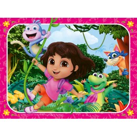 Ravensburger Dora 4 in a Box (12, 16, 20, 24 piece) Jigsaw Puzzles for Kids Age 3 Years Up 1+ Players Gifts for Children
