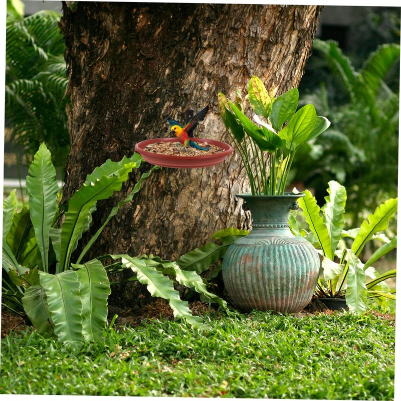 ORFOFE Bird Feeder and Bath Tray Bird Feeders for Deck