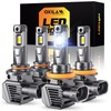 OXILAM M5S H11 9005 Light Bulbs Combo, 80000LM 900% Brighter