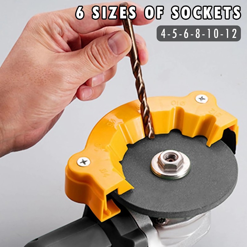 Casbomy 2-Pack 2025 Drill Bit Sharpener, Multi-Purpose Drill Grinder, Angle