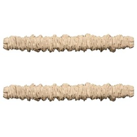 Fabric Cord Cover & Chandelier Chain Cover 2 Pack 6Feet Length for Chandelier Lighting Wires Natural Burlap Easy to Install (Brown)