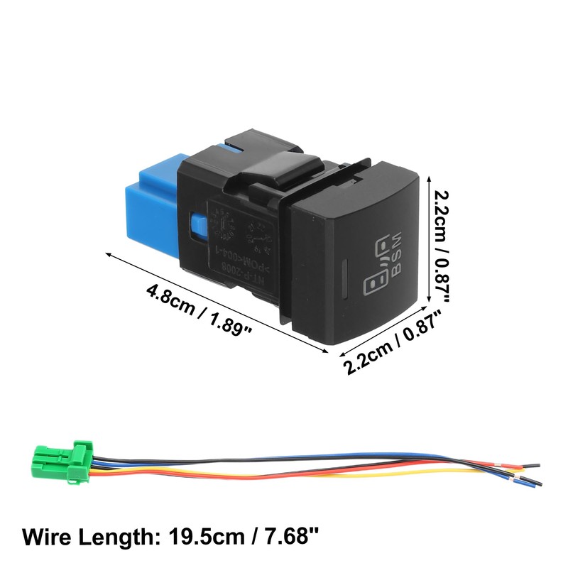 QUARKZMAN 1 Piece Hole Extension Port Switch BSM Blind Spot
