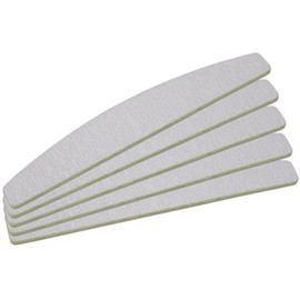 Pack of 5 Zebra Files Half Moon Grit 100/180 - Ultra Long Life Coating - Professional Studio Quality