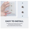 Newhouse Hardware 2-Port TV Cable Wall Plate, F Connector, for