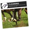 GRIRIW 2pcs Horse Hoof Cleaning Brushes Horse Grooming Tools Multi-Functional