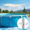 Vincreem Pool Canopy Sunshade with 6.2ft Adjustable Poles for 18