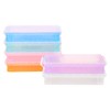 Amusingtao 6 pcs Pencil Box, Stackable Clear Pencil Storage with