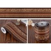 Mesoar Elegant 3D Dark Brown Wallpaper Border Wall Peel Stick
