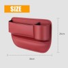 Car Leather Cup Holder Gap Bag for Mobile Phones Glasses