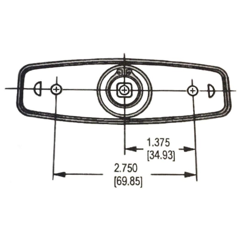 Gordon Glass Co. Tri-Mark Pop-Up Cap T-Handle 1-7/8" Unthreaded Shank