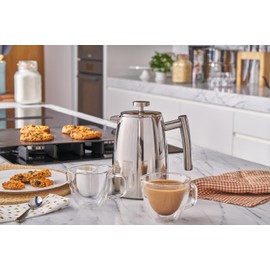 Avanti Modena Twin Wall Stainless Steel Coffee Plunger, 800 ml / 6 Cup