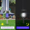 2 Pack Solar Bug Zapper Outdoor, Mosquito Zapper Outdoor Led