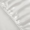 SiinvdaBZX 3-Piece Set Satin Full Fitted Sheet & 2 Pillowcase,
