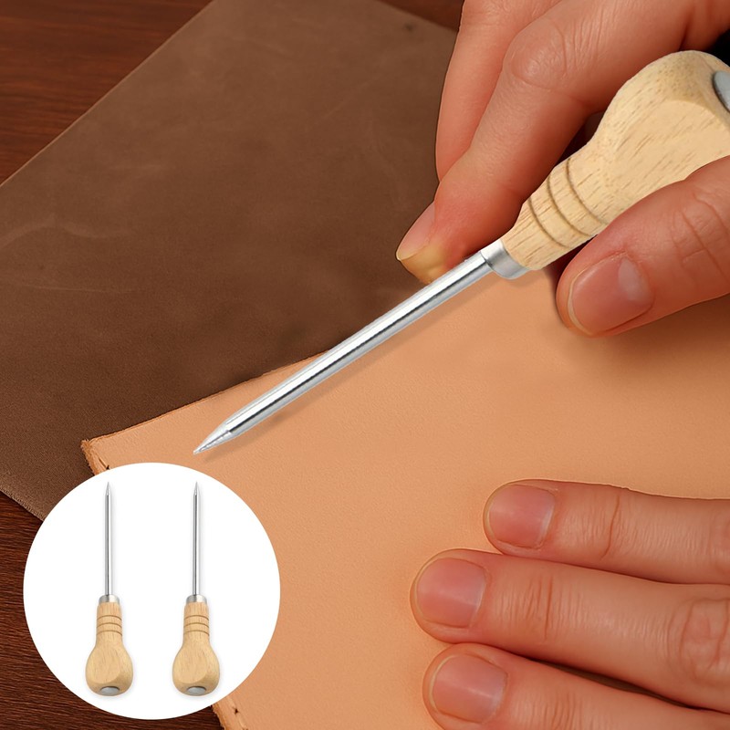 2 PCS Bradawl Tool for Wood – Heavy Duty Awl