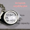 Silver 20X Pocket Magnifier Gift Metal Folding Glass with Key