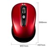 Sanwa Supply MA-BTBL29RN Bluetooth 5.0 Blue LED Mouse (Red)