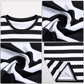 JcHrmers Halloween Adult Men's COS Costume Set T-shirt Shorts Socks Costume | Group (X-Large)