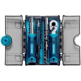 Eclipse EMS78PS 78 Piece Compact Mini Metric Socket & Bit Set (1/4" Drive)