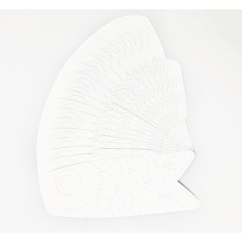 Coloring Die-cutting Koinobori (20 Pieces)