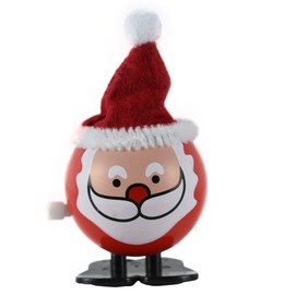 NOVELTY GIANT WWW.NOVELTYGIANT.COM 2 Pack Wind Up Jumping Walking Christmas Winter Santa