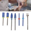 7pcs Nail Drill Bit Home Salon Portable Ceramic Cuticle Remover
