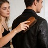 QIANSSE Premium Horsehair Leather Brush