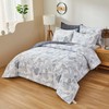 Lemfux King Size Comforter Set Blue 3Pcs Cotton Comforter Set