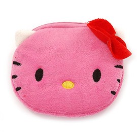Pink Kitty Fabric Coin Purse/Bag Charm for Kids - 10.5cm Width