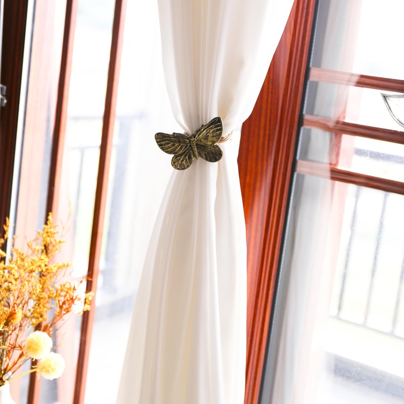 4 Pack Magnetic Curtain Tiebacks, Decorative Curtain Holdbacks for Window