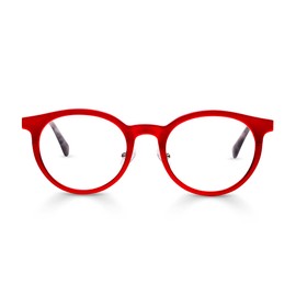eyebobs - Steely Special | Premium Reading Glasses for Men and Women | Round Frame for Average Faces, Satin Ruby Red, 2.50