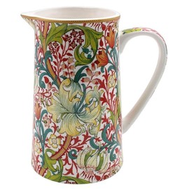The Leonardo Collection LP94943 Ceramic Jug | Golden Lily design | 1 Pc, Multicolor