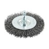 75mm Drill Wheel Brush - Crimped Steel Wire