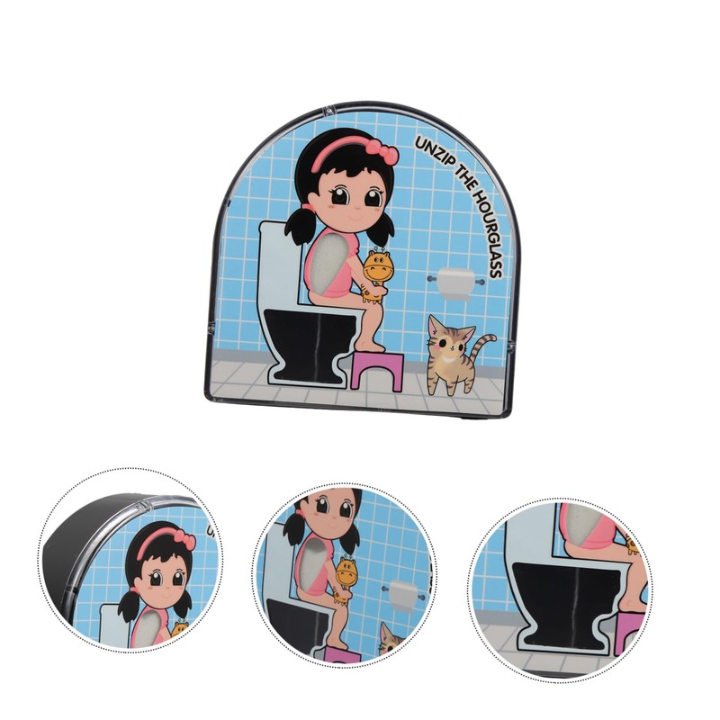 Ipetboom Sand Timer for Cartoon Design Toilet Sand Clock Bathroom