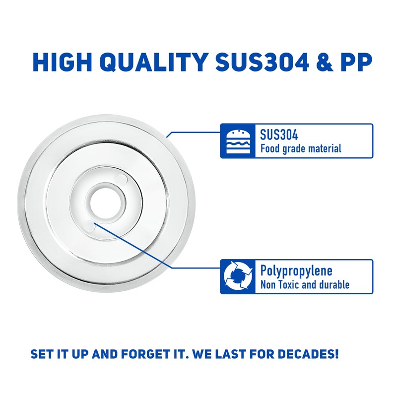 Welvzen 1/2" Thick Spacer for Tub Spout, Flange Trim Ring
