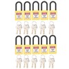10 Sets 38mm Lockout Lock Dustproof Nylon Industrial Engineering Insulation