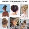Messy Bun Hairpieces with Elastic Band, Large Bun Hairpiece Hair