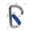 Mountaineering Carabiner, Auto-Lock Type, HMS Carabiner, Key Lock Carabiner, 30KN,
