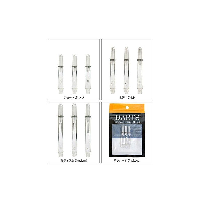 D. Craft (dyi-kurahuto) PC Shaft Clear (Darts Shaft) , f